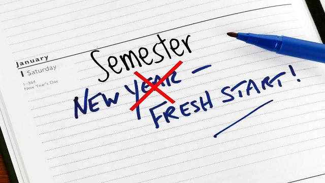 New semester resolution