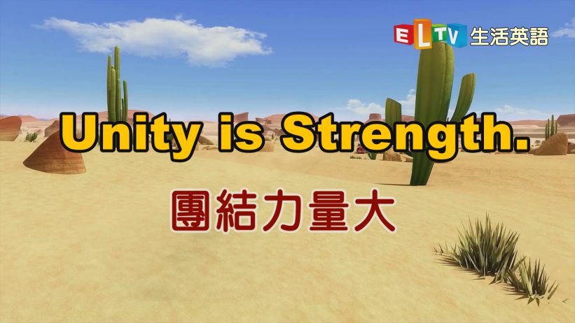 「Unity is Strength.」 團結力量大