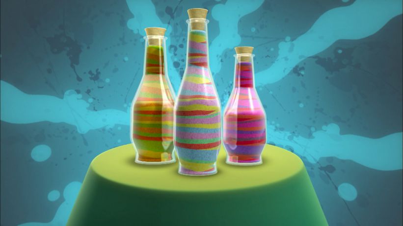 002 彩色瓶子 「Multicoloured Bottles」